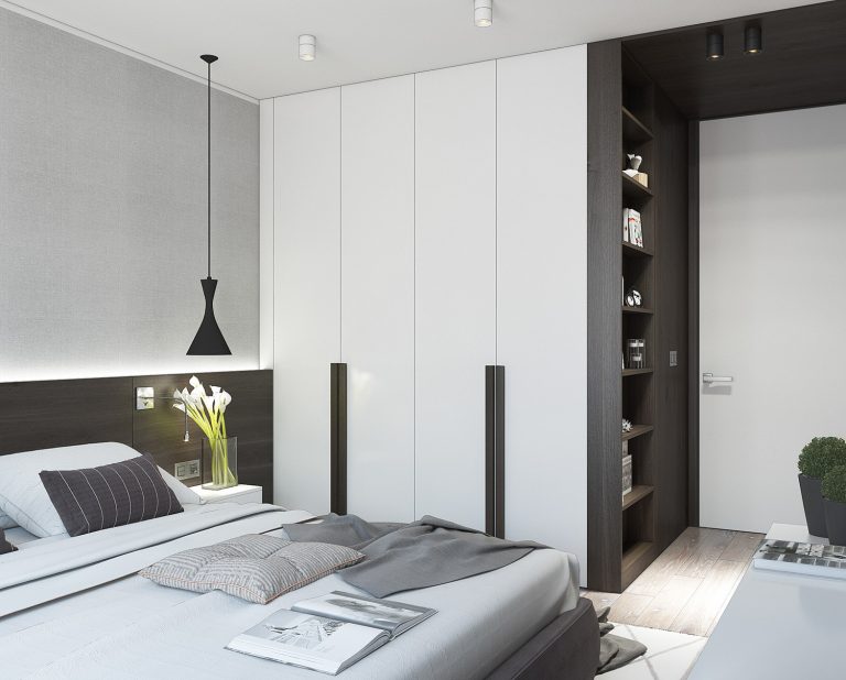 thiết kế phòng ngủ chung cư hiện đại