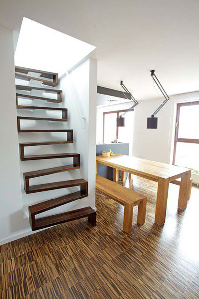 thiết kế cầu thang nhà hẹp 12