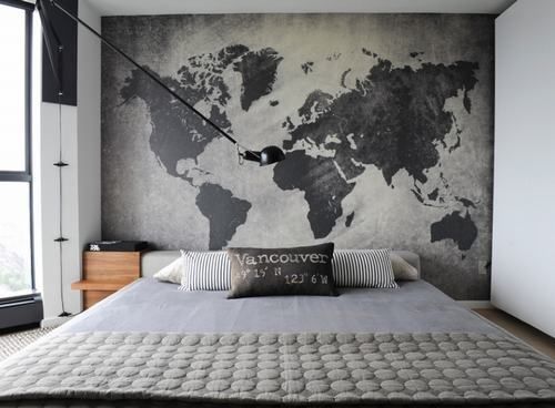 trang trí phòng ngủ bằng giấy dán tường 2