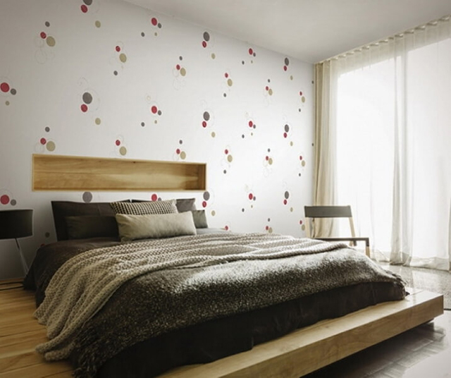 giấy dán tường phòng ngủ phong cách hiện đại 3